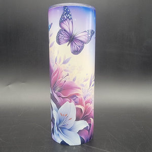 
            
                Load image into Gallery viewer, Pre-Sublimated 20oz Tumbler - Plum Butterflies
            
        
