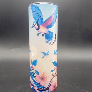 Pre-Sublimated 20oz Tumbler - Blue Birds