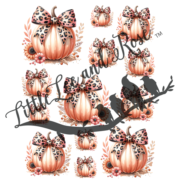 
            
                Load image into Gallery viewer, Rosy Pumpkin UV-DTF Sheet
            
        