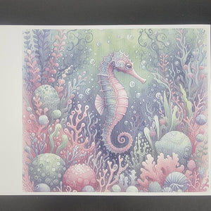 
            
                Load image into Gallery viewer, Sublimation Print of 20oz Wrap - Seahorse Scene
            
        