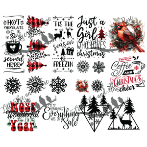 
            
                Load image into Gallery viewer, SUBLIMATION DECAL PACK - The Shades of Christmas Collection
            
        