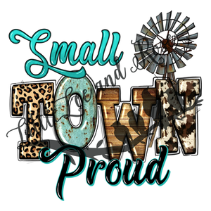 Mini Small Town Proud Instant Transfer - Set of 2