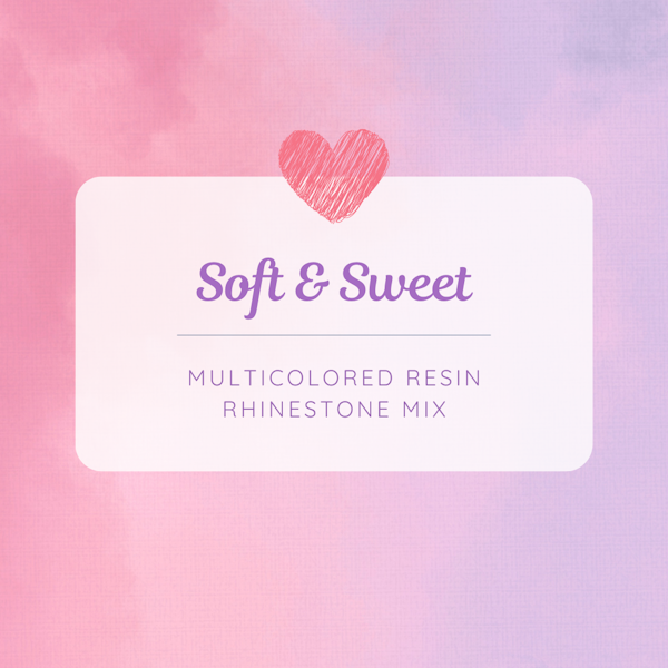 Multicolored RESIN Rhinestone Mini Mix - Soft & Sweet