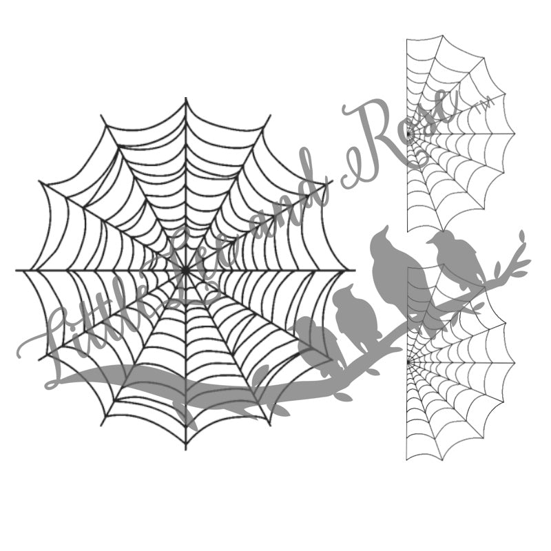 Spooky Spiderweb Clear Waterslide Set