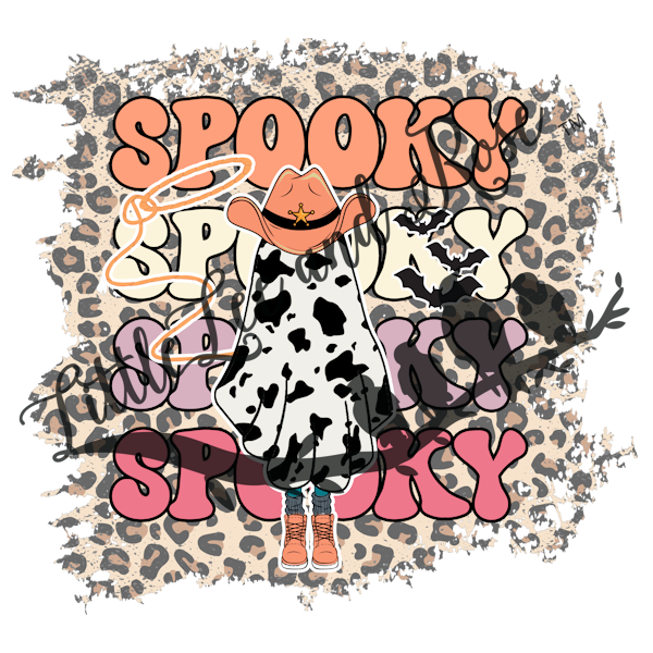 Spooky Cheetah Print Instant Transfer