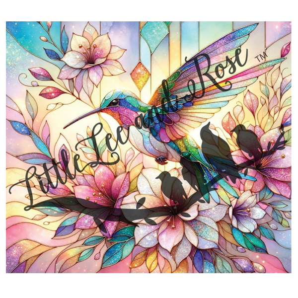 
            
                Load image into Gallery viewer, Stained Glass Hummingbird 20oz Wrap Instant Transfer
            
        