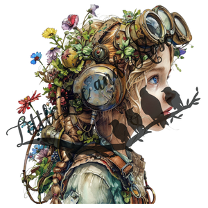 
            
                Load image into Gallery viewer, Steampunk Flower Girl Instant Transfer
            
        