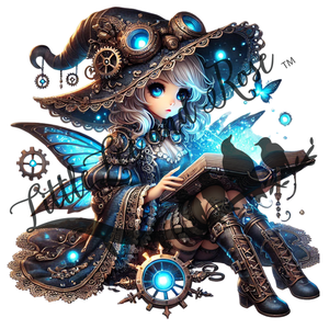 .Steampunk Reader - Tumbler, Sublimation, or Vinyl