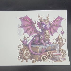 
            
                Load image into Gallery viewer, Sublimation Print of 20oz Decal - Tea Time Dragon
            
        