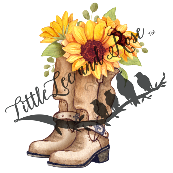 Buckle Boot Bouquet Instant Transfer
