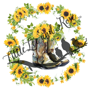 FREE! With $50 Purchase - Sunflower Boots 2.5" UV-DTF