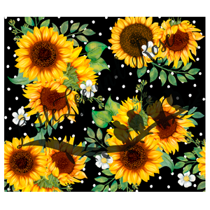 Polka Dot Sunflower Wrap Instant Transfer
