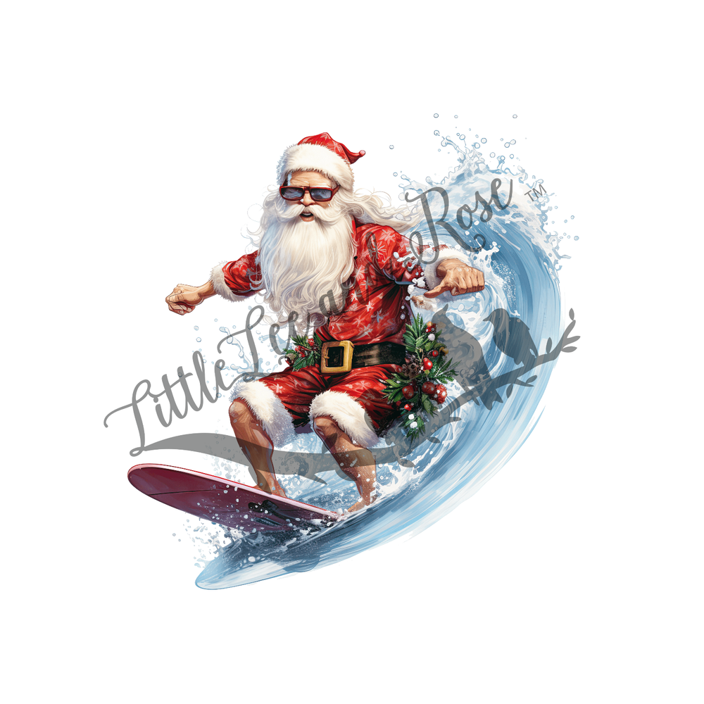 
            
                Load image into Gallery viewer, Surfing Santa Clear Waterslide
            
        
