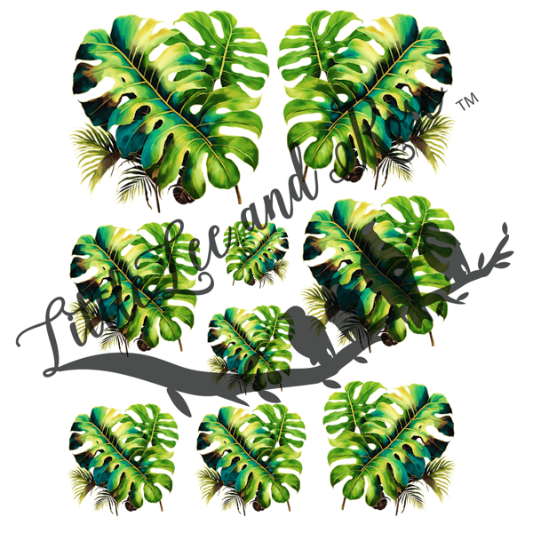 
            
                Load image into Gallery viewer, Tropical Leaves Instant Transfer Sheet
            
        