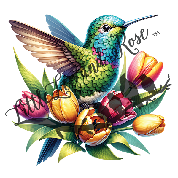 
            
                Load image into Gallery viewer, Tulip Hummingbird  UV-DTF
            
        