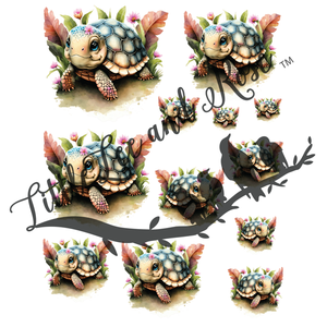 Tortoise Smiles Instant Transfer Sheet