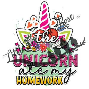 
            
                Load image into Gallery viewer, Unicorn Ate My Homework Instant Transfer
            
        