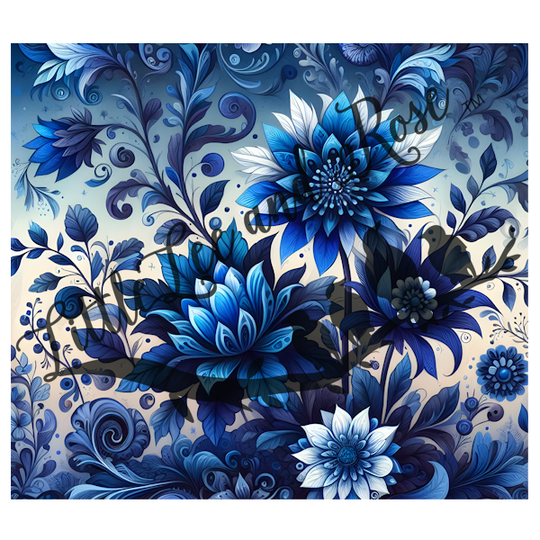 
            
                Load image into Gallery viewer, .Vines Of Blue - Tumbler, Sublimation, or Vinyl
            
        
