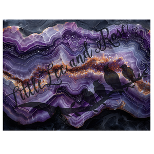 Printed Vinyl Sheet - Violet Glow