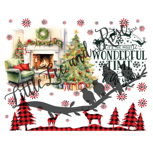 Warm Christmas Full Sheet 8.5x11 Instant Transfer