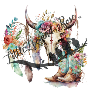 
            
                Load image into Gallery viewer, Western Skull and Dreams UV-DTF 2.5 inch
            
        