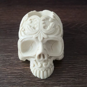 Skull Flower Pot Mold