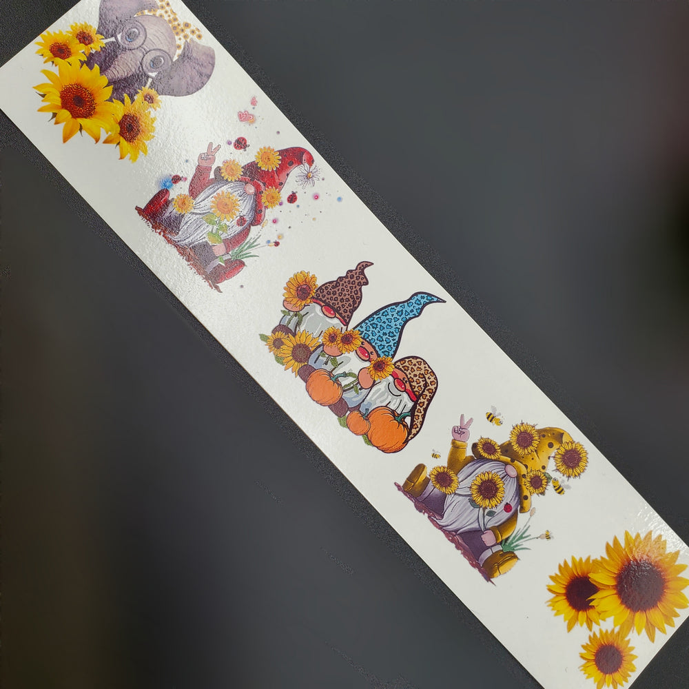 
            
                Load image into Gallery viewer, Mini Clear Waterslide Bundle - Sunflowers and Gnomes
            
        