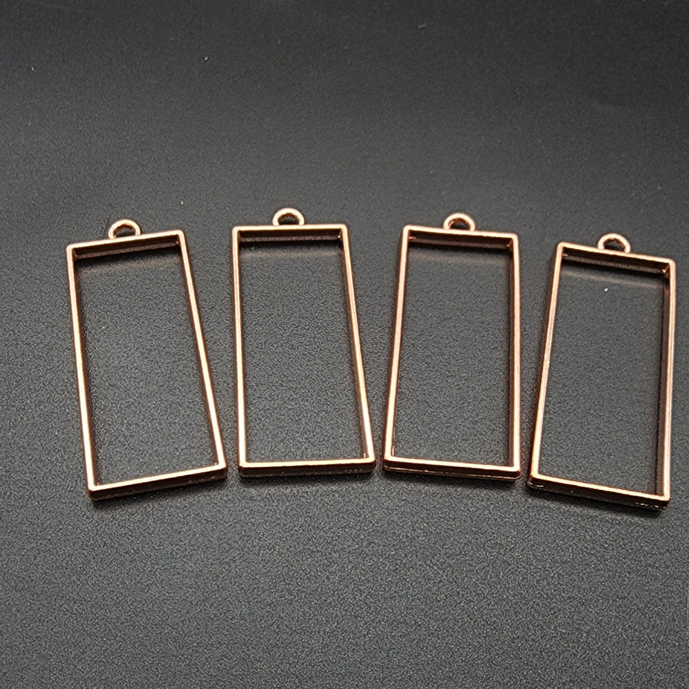 Rose Gold Large Rectangle Charms