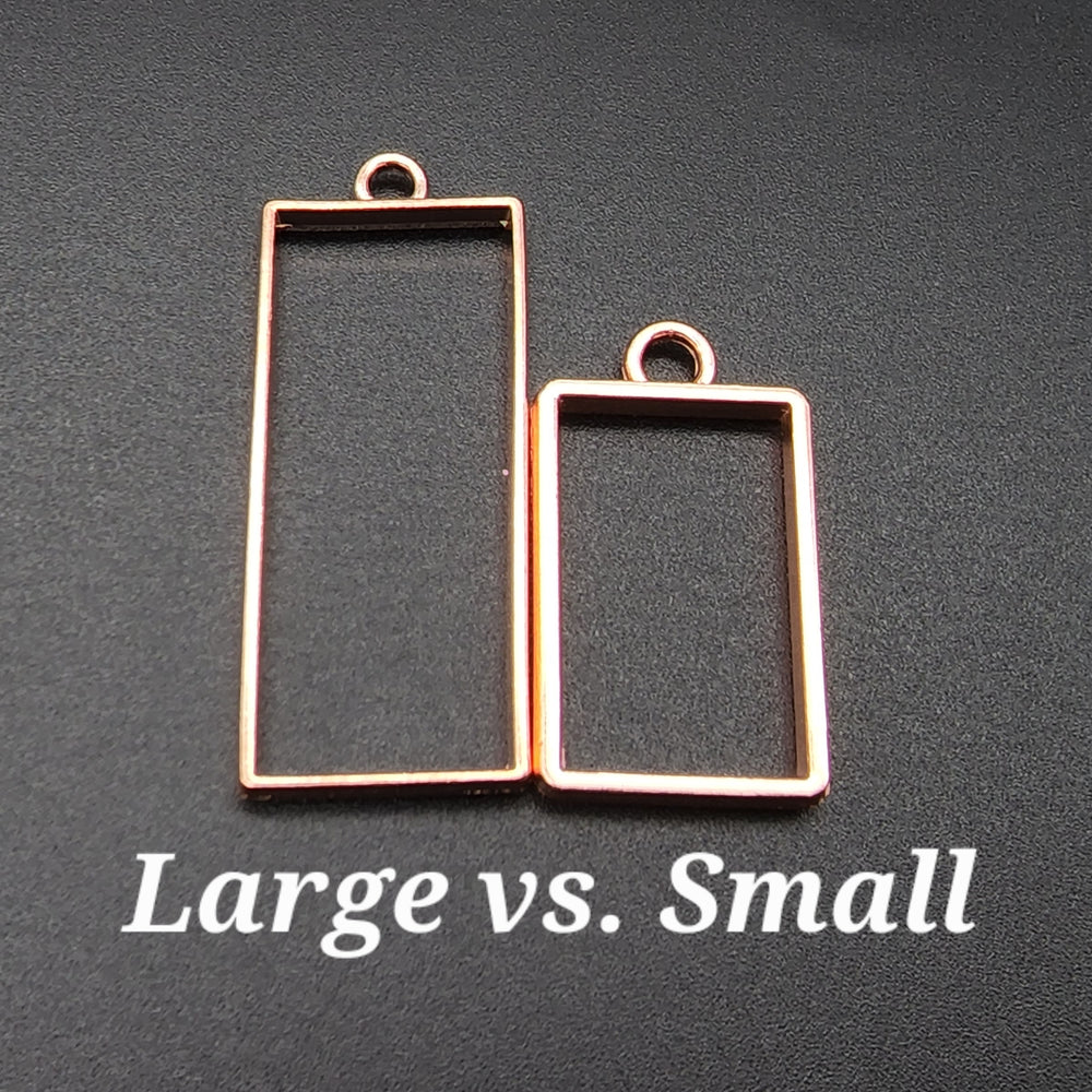 
            
                Load image into Gallery viewer, Rose Gold Large Rectangle Charms
            
        