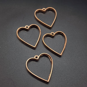 
            
                Load image into Gallery viewer, Rose Gold Heart Charms
            
        