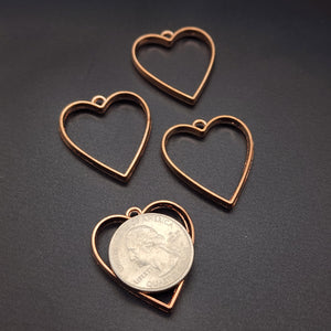 
            
                Load image into Gallery viewer, Rose Gold Heart Charms
            
        