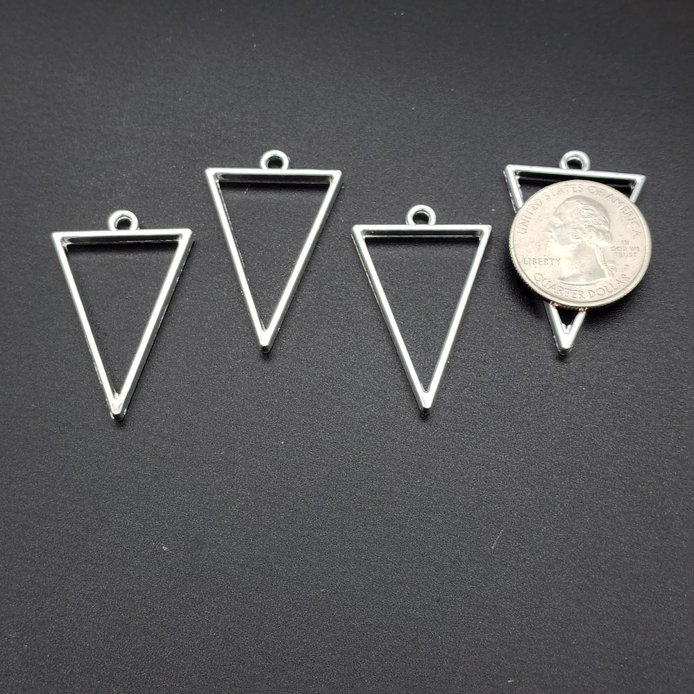 Silver Triangle Charms