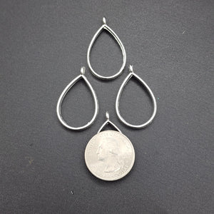 Silver Tear Drop Charms