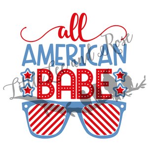 All American Babe Clear Waterslide