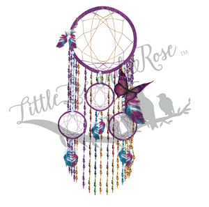 
            
                Load image into Gallery viewer, Beaded Dreamcatcher Clear Waterslide
            
        