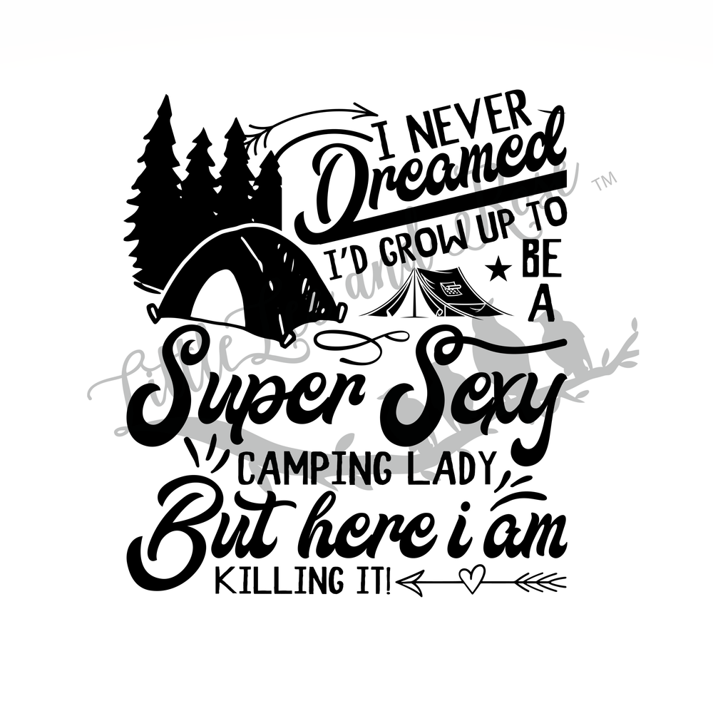 Camping Lady Clear Waterslide