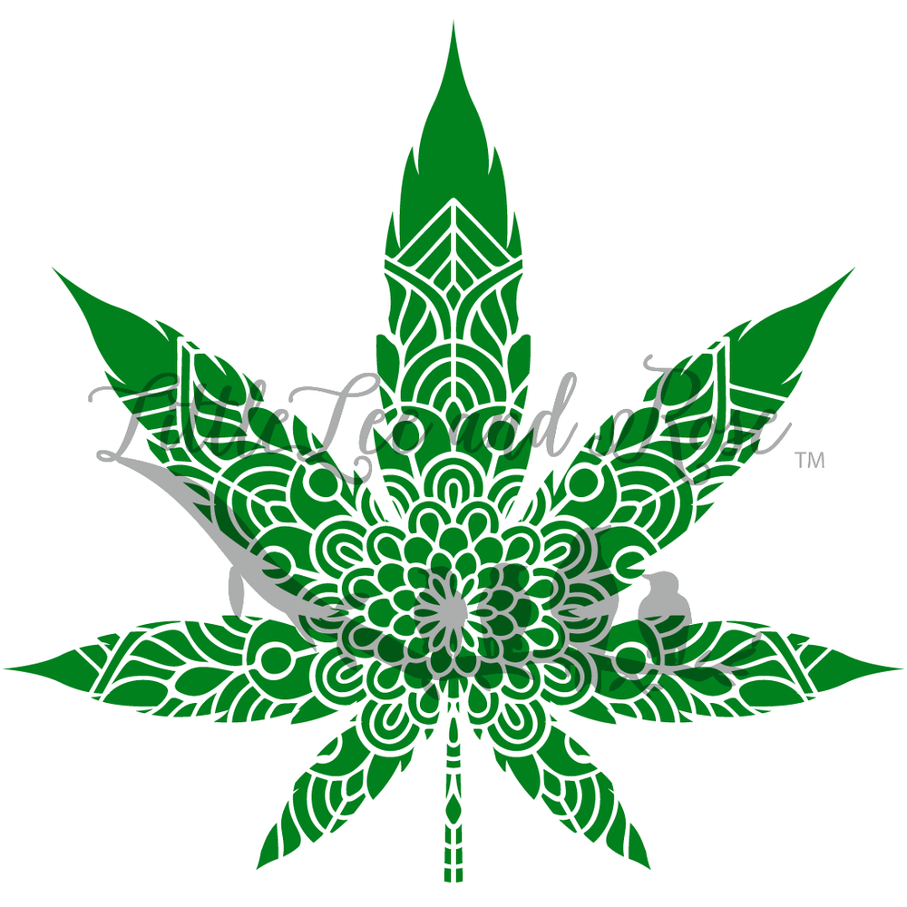 
            
                Load image into Gallery viewer, Cannabis Mandala Clear Waterslide
            
        