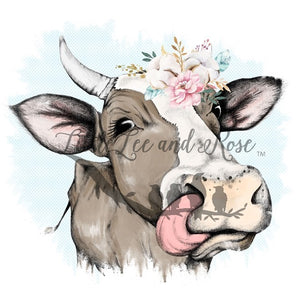 Floral Bull Clear Waterslide