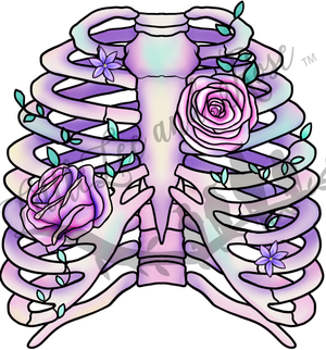 
            
                Load image into Gallery viewer, Floral Rib Cage Clear Waterslide
            
        