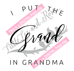 *Grandma Digital PRINT File
