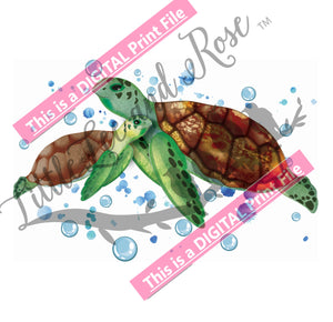 *Green Sea Turtles Digital PRINT File