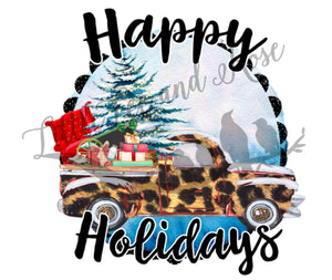 
            
                Load image into Gallery viewer, Happy Holidays Clear Waterslide
            
        