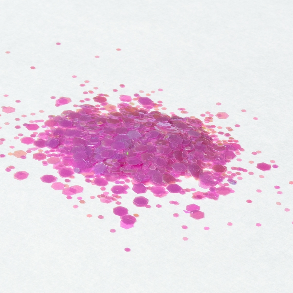 
            
                Load image into Gallery viewer, Pierce - UV White to Pink Mixed Chunky Glitter
            
        