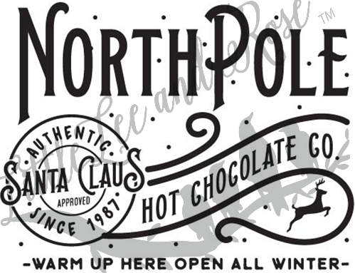North Pole Hot Chocolate Clear Waterslide