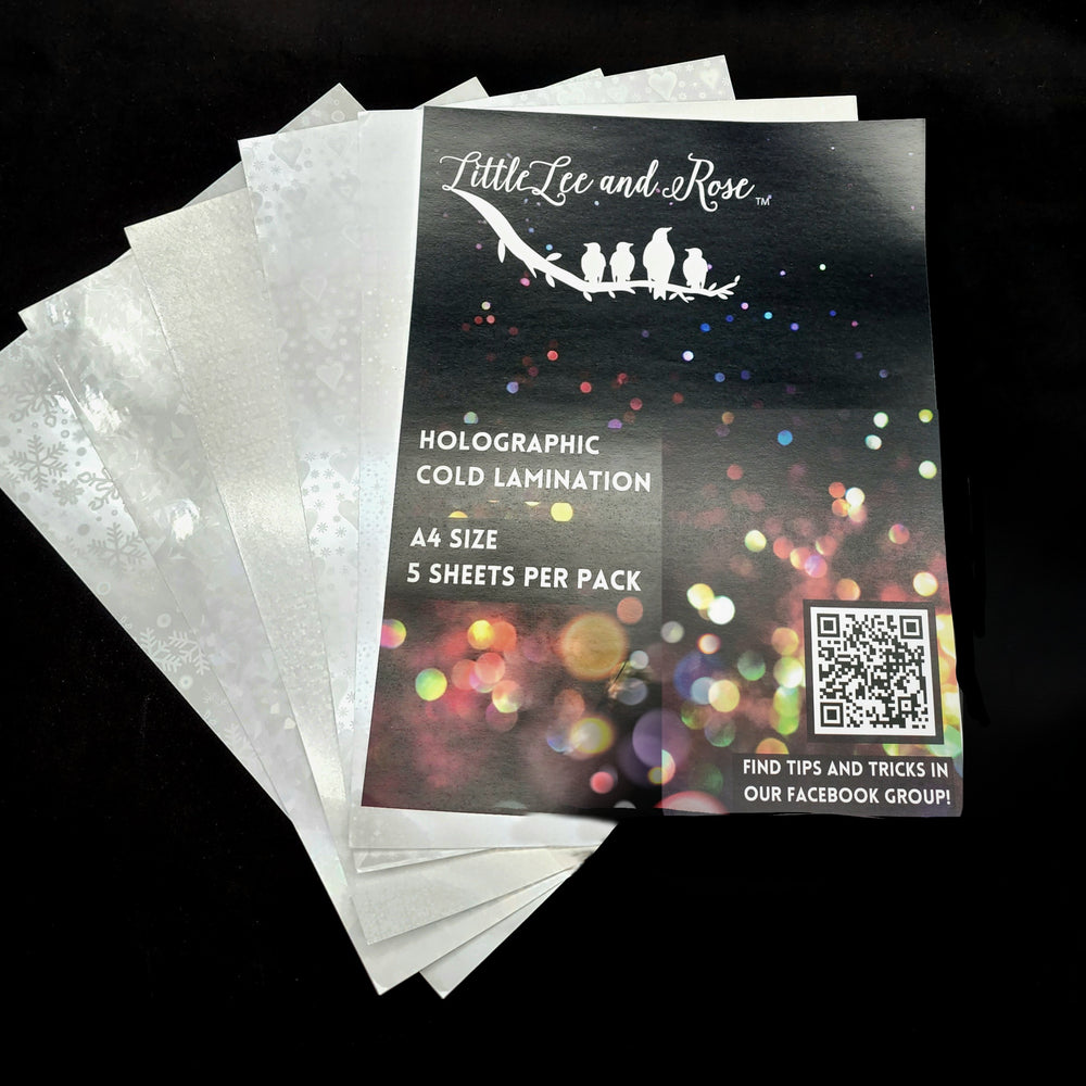 LittleLee and Rose Holographic Cold Lamination Film