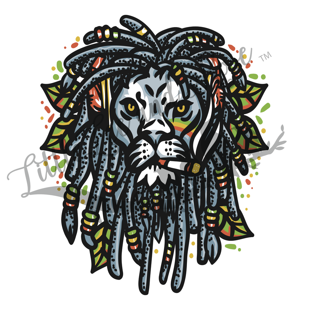
            
                Load image into Gallery viewer, Rasta Lion Clear Waterslide
            
        