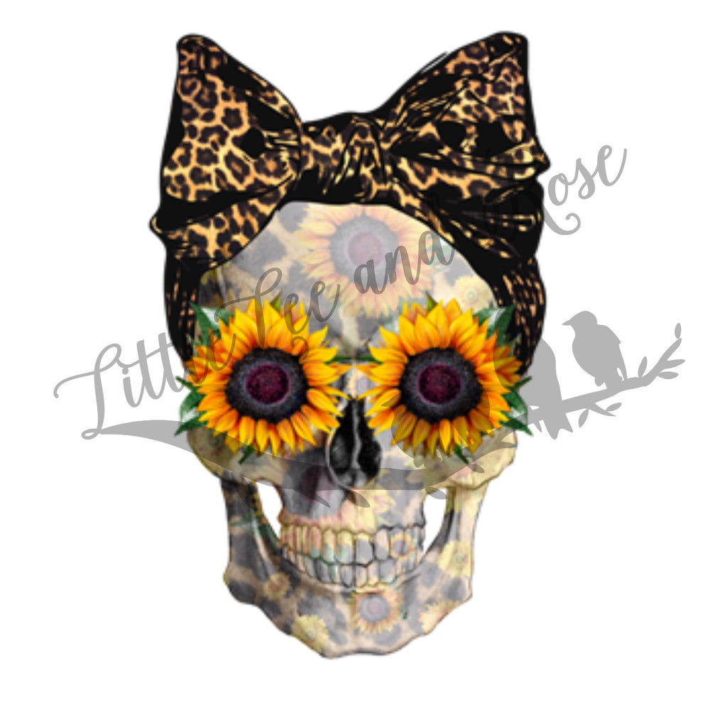 
            
                Load image into Gallery viewer, Sunflower Skull Clear Waterslide
            
        
