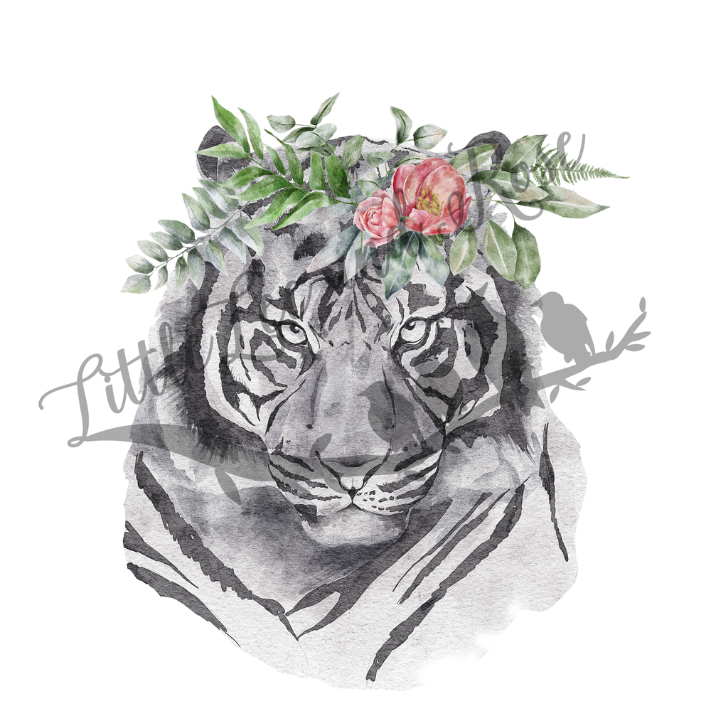 
            
                Load image into Gallery viewer, Tiger with Headdress Clear Waterslide
            
        
