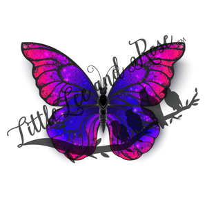 
            
                Load image into Gallery viewer, Tri-Color Butterfly Clear Waterslide
            
        
