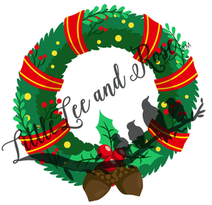 
            
                Load image into Gallery viewer, Christmas Acorn Wreath Clear Waterslide
            
        